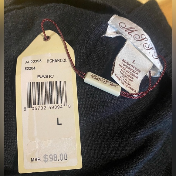 MLLP Alpaca/Cotton Blend Deep V-neck Slip Dress SZ L - Picture 5 of 5